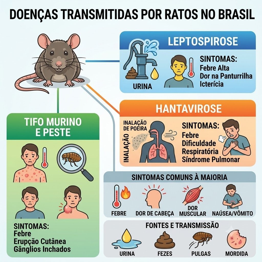 Doenças transmitidas por ratos em Botucatu