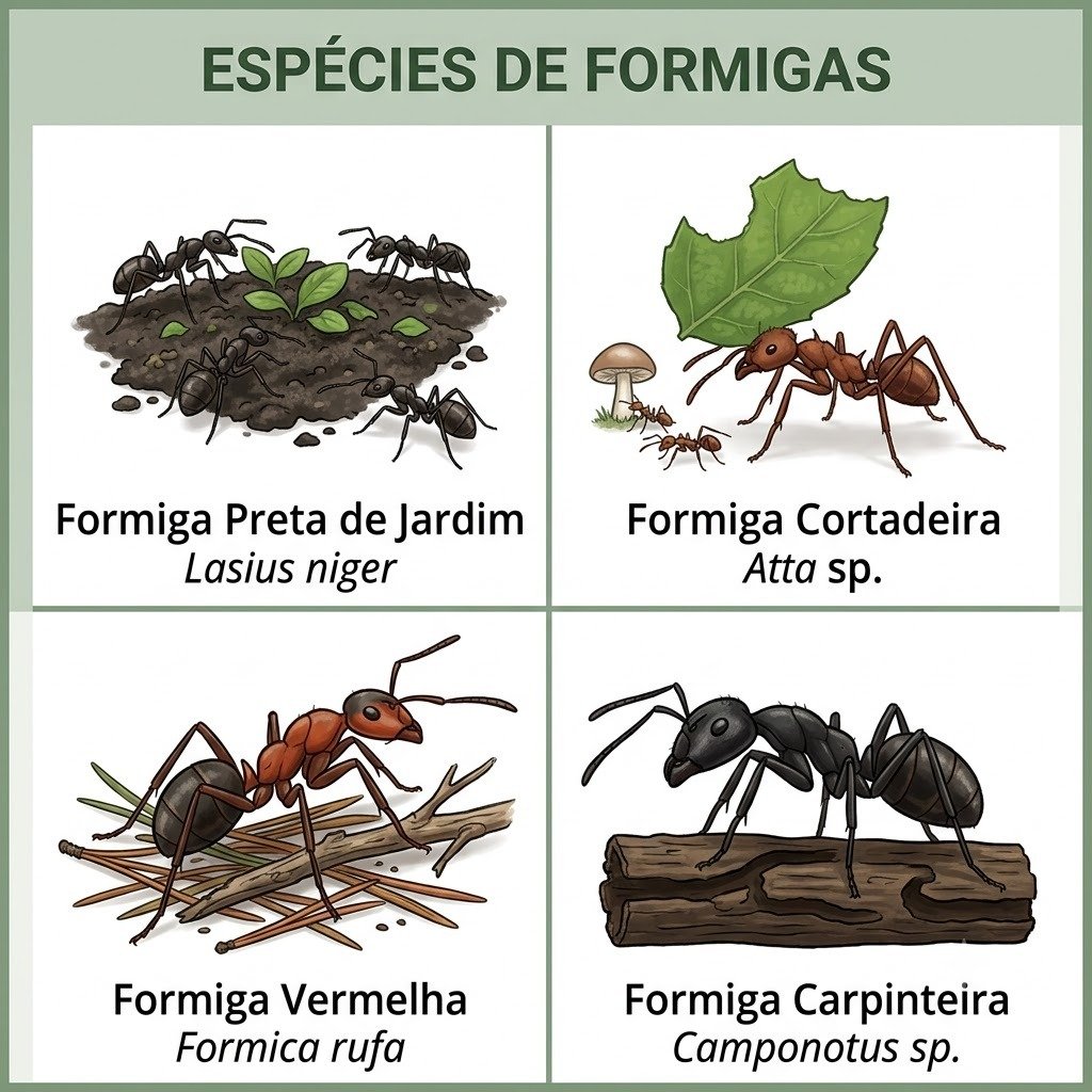 Guia de espécies de formigas em Botucatu
