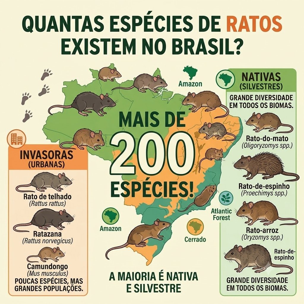 Tipos de Ratos no Brasil e Botucatu