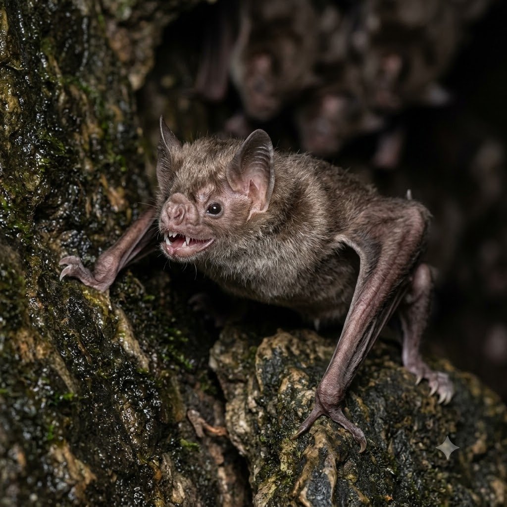 Qual morcego é mais perigoso em Botucatu - Morcego-Vampiro-Comum Desmodus rotundus