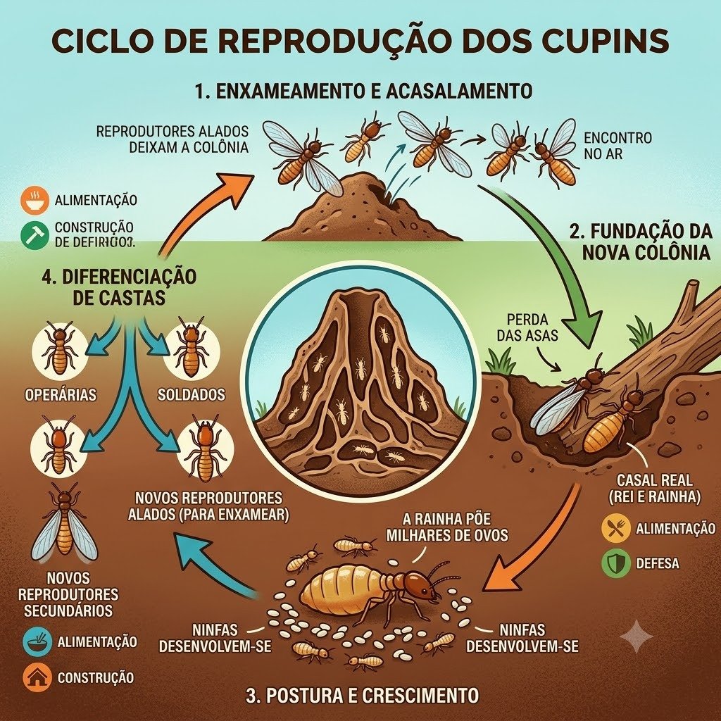 Como os Cupins se Reproduzem em Botucatu
